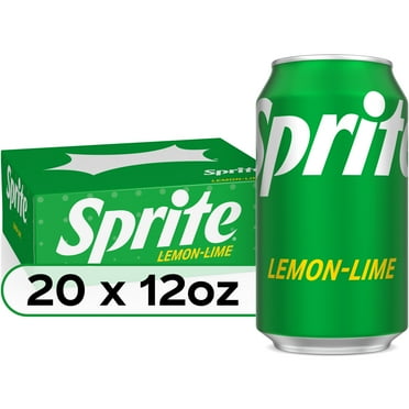 Sprite Lemon Lime Soda Soft Drinks, 12 fl oz, 20 Pack