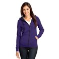 thumbnail image 1 of DISCONTINUADO District - Juniors The Concert Fleece Full-Zip Hoodie M Púrpura Distrito DT801, 1 of 1