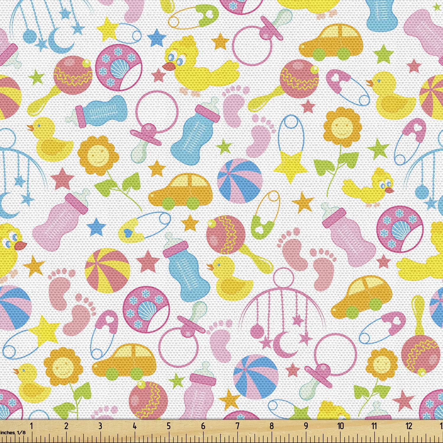 Bunny Paper Woodland Nursery Rainbow Baby Seamless Pattern Files Floral Digital Paper Kids Fabric