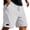 AB136 Light Gray, variant on Mens Athletic Shorts Solid Color Elastic Waist Straight Leg Shorty Soft Comfortable Male Casual Shorts Khaki Size S