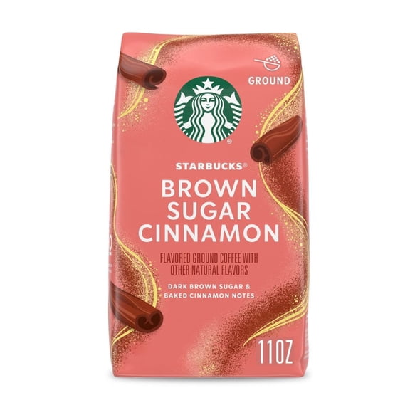 Starbucks Brown Sugar Cinnamon Flavored Ground Coffee 11 oz - Pack of 1
