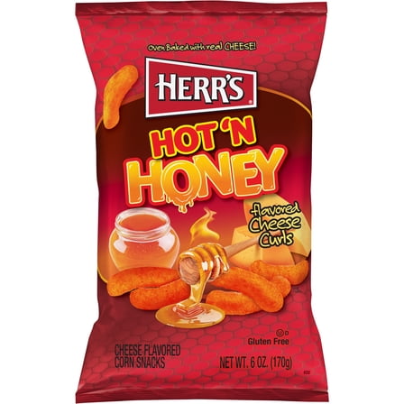 Herr's Hot 'N Honey Cheese Curls 6oz