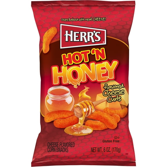 Herr's Hot 'N Honey Cheese Curls 6oz