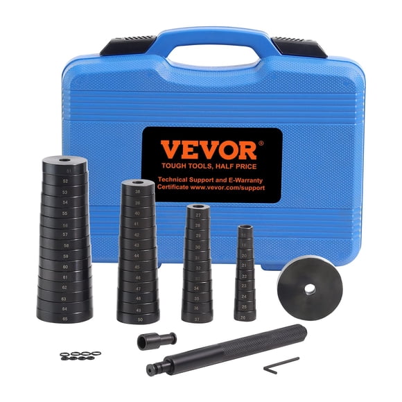 Juego de casquillos, cojinetes y destornilladores VEVOR, 52 piezas, con funda