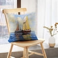 thumbnail image 5 of LALILO Throw Pillow Covers Fine Art Oil Sea Landscape Ships Sea Cushion Cover 18" x 18", 4074 Pack, 5 of 6