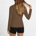 thumbnail image 4 of Xdegoge Hooded Sporty Jacket for Women Zip Front Long Sleeve Slim Fit Performance Activewear Lightweight Breathable Comfort Workout Yoga Gym Athletic Outdoor Fashion Layering Spring Summer Tops, 4 of 7