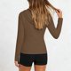 thumbnail image 4 of Camisetas de Cuello de Manga Larga para las Mujeres con Cremallera Frontal con Cintura Cinqueada Upf Protección Solar, Camisetas de Manga Larga para las Mujeres, 4 of 7