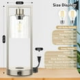 thumbnail image 5 of Set of 2 Dimmable Bedside Nightstand Lamps with USB Port, Brushed Nickle, 5 of 7