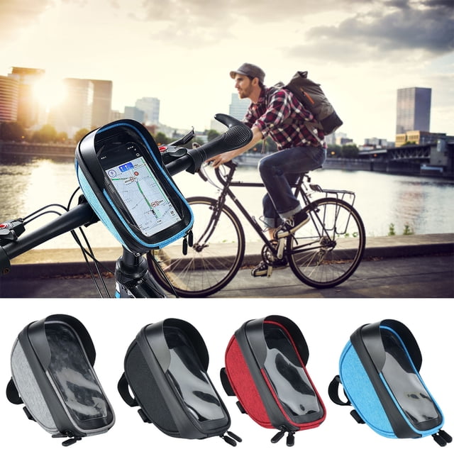 Vaidha Outdoor Bicycle Riding Front Beam Bag Saddle Upper Tube Bag Sunshade Screen Navigation Bicycle Bag