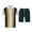 D135/Black, variant on Afdoent Mens Two Piece Outfits Men's 3D Short Sleeve Suit Shorts Beach Tropical Body Sports Shorts Suit Color Block Sports Beach Clothes Fashion