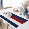 thumbnail image 2 of Red White and Blue Wood Txtured Placemats Set of 8, Farmhouse Barn Wood Table Mats Washable Heat-Insulation Non-Slip Place Mats for Kitchen Dinner Table Indoor Outdoor Decor,13x19 Inch, 2 of 9