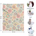 thumbnail image 4 of Multicolor Ethnic Floral Pattern Blanket,Comfortable Soft Flannel Throw Blanket,All Season,Warm Lightweight Blankets for Sofa Bed Couch Living Room Chair,30"x40", 4 of 4