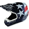 Troy Lee Designs SE4 Composite Freedom Helmet - Blue/Wht/Red, All Sizes