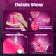 thumbnail image 2 of Vibrador succionador de cl&#2013265933toris FunnyOne, juguete rosa con 3 cabezales de cepillo, 2 copas extra&#2013265933bles, 8 modos de succi&#2013265923n y 12 modos de rotaciÉ, 2 of 6