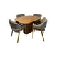 thumbnail image 1 of Comedor para 4 personas color café oscuro de madera de parota modelo Fiji, 1 of 9