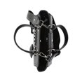thumbnail image 4 of Madden NYC Women's Enamel Logo Top Handle Tote Handbag, Black, 4 of 4