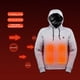 thumbnail image 5 of Chaqueta Calefactora Ligera para Hombre Y Mujer Suave Recargable Por USB 3 Niveles Calor Invierno, 5 of 9