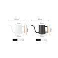 thumbnail image 5 of Regadera para plantas de interior PENGJJMXG 35 oz/1000 ml Acero inoxidable Pico largo Blanca, 5 of 5