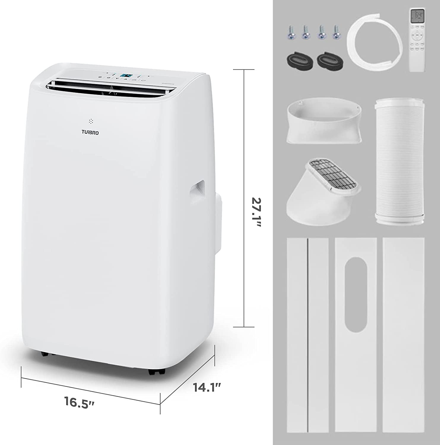 Buy TURBRO Greenland 12,000 BTU Portable Air Conditioner, Dehumidifier