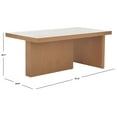 thumbnail image 3 of SAFAVIEH Assana Modern Rectangle Coffee Table, Sand (47.2 in. W x 23.6 in. D x 19.7 in. H), 3 of 11