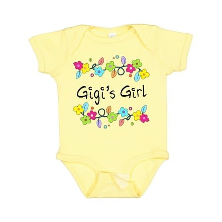 

Inktastic Gigis Girl- Bright Flowers Gift Baby Girl Bodysuit