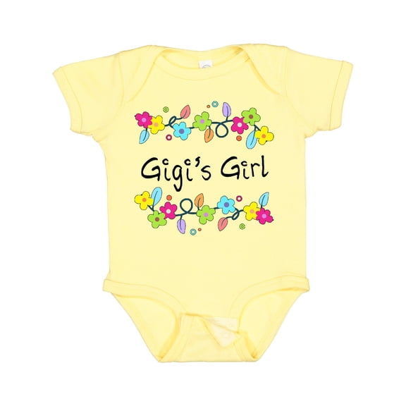 Inktastic Gigis Girl Bright Flowers Girls Baby Bodysuit