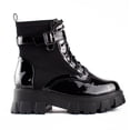 thumbnail image 1 of Botin Tacon Ancho Charol Casual para Mujer Hanna MX  Lorde Black, 1 of 4