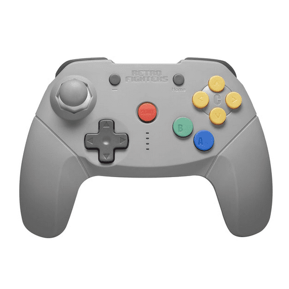 Retro Fighters Brawler64 Wireless Nintendo Switch Controller Online Bluetooth NSO Edition, Gray