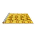 thumbnail image 2 of Ahgly Company Machine Washable Indoor Rectangle Abstract Yellow Modern Area Rugs, 5' x 7', 2 of 4