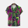 thumbnail image 4 of WOLIAUO Halloween Shirts Halloween Costumes Vintage Horror Shirt for Men Skeleton Graphic Tees for Adult 2026 Holiday Fall Spooky Season S Green, 4 of 8