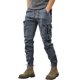 thumbnail image 2 of Pantalones largos de verano de seda de hielo para hombre, pantalones casuales de secado rápido, finos, de pierna ancha y recta, pantalones de trabajo extendidos., 2 of 3