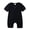 Black, variant on XBASW Baby Newborn Cotton Romper Infant Unisex Jumpsuit Summer Solid Color Bodysuit Onesies Outfits for Boys Girls 0-24 Months