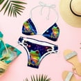 thumbnail image 6 of Starry Sky Frog Swimsuit Women Bikini Sets, Detachable Sponge Adjustable Strap Swim Suits, Two-Pack- Beachwear Pool Party Summer Vacation, 6 of 6