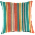 thumbnail image 5 of Jordan Manufacturing 18" x 18" Kodi Cornhusk Multicolor Stripe Square Outdoor Throw Pillow (2 Pack), 5 of 11