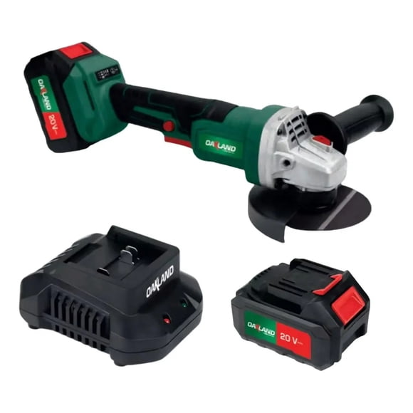 Esmeriladora Angular Inalámbrica 4 1/2" 20V Con Batería Y Cargador AA-2223PT Oakland