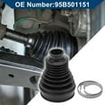 thumbnail image 3 of Kit de bota de junta CV No.95B501151 con abrazaderas para Porsche Macan 2015-2022, bota de junta de velocidad constante interior, goma fuerte y duradera, 1 juego negro, 3 of 7