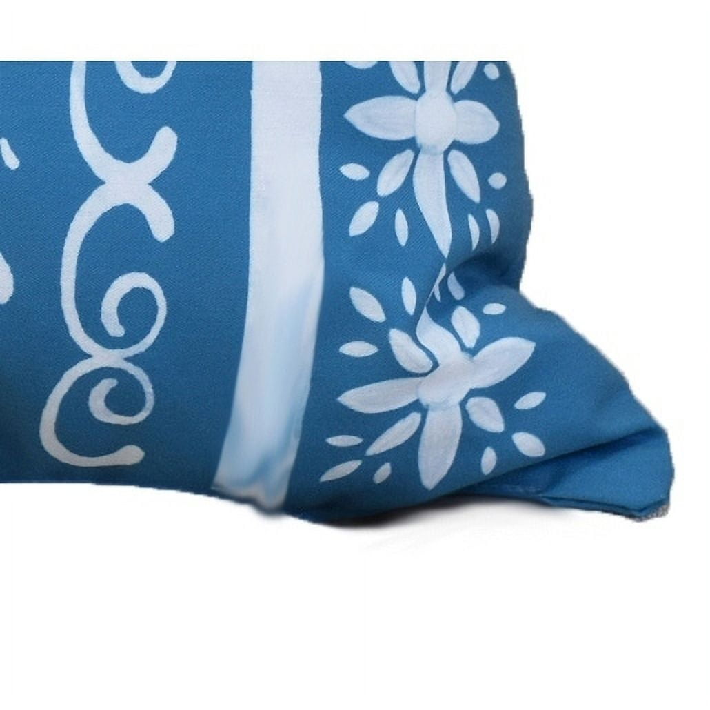 20 x 20 Inch, Cuban Tile 2, Geometric Print Pillow, Teal