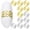 Golden-12PCS, variant on Napkin Rings Set of 12 Flower Napkin Rings Elegant Dinner Napkin Ring Holders for Weddings, Christmas, Thanksgiving, Celebrations, Banquets, Holiday, Party, Special Occasions