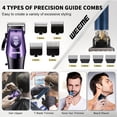 thumbnail image 7 of PEPWELL Men's Professional 4-in-1 Electric Hair Clipper Set - USB Rechargeable Haircut Kit with Beard Trimmer, Foil Shaver, Nose Trimmer, Ideal Gift for Father's Day Birthday Valentine's Day, 7 of 7