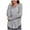 Gray, variant on Kaemgyyd Workout Shirts for Women Loose Long Sleeve Running Yoga Tops Casual V Neck Hooded Side Split Athletic Tee