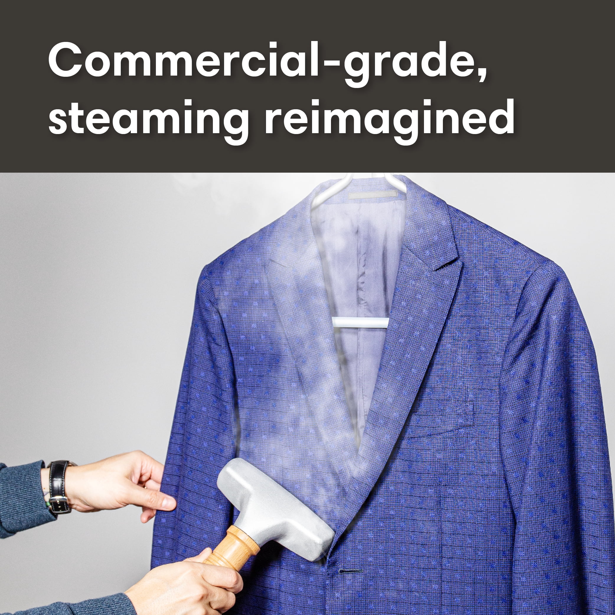 Reliable Vivio 550GC Garment Steamer with Metal Head, Silver