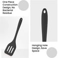 thumbnail image 6 of 2Pack Small Silicone Turner High Heat Resistant Slotted Spatula for Fish, Eggs, Pancakes and More (8.2 IN, Black), 6 of 7