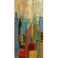 thumbnail image 2 of Cardenas, Jason 18x32 White Modern Wood Framed Museum Art Print Titled - Towerscape I, 2 of 4
