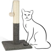 PAWBEE Cat Scratching Post with Sisal Rope & Hanging Ball Toy, 20