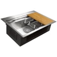thumbnail image 6 of AKDY 30"x22"x9" Top Mount Handmade Stainless Steel Kitchen Sink, 6 of 8