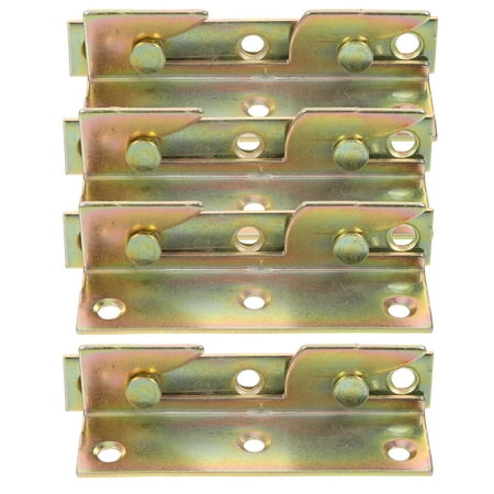 

Voiceine 8pcs Bed Frame Brackets Bed Hinges Bed Rail Brackets Heavy Duty Bed Rail Supports
