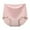 Pink, variant on lnmuld Solid Laser Cut Seamless High Waist Women Briefs Scalloped Wave Leg Edge Ice Silk Smooth Antibacterial Crotch No Show Breathable Daily Panties Color:Grey,Size:L