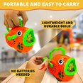 WhizBuilders Kids Fish Bubble Machine with Solution Refill, Orange