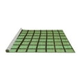 thumbnail image 2 of Ahgly Company Machine Washable Indoor Rectangle Checkered Turquoise Blue Modern Area Rugs, 8' x 10', 2 of 4