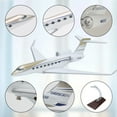 thumbnail image 5 of XXLYY 11.81" Private Jet Model Plane, 1:100 Airplane Alloy Resin Gulfstream 650 Model Airplane With Stand And Gift Box For Aviation Enthusiasts Collectors or Display, 5 of 6